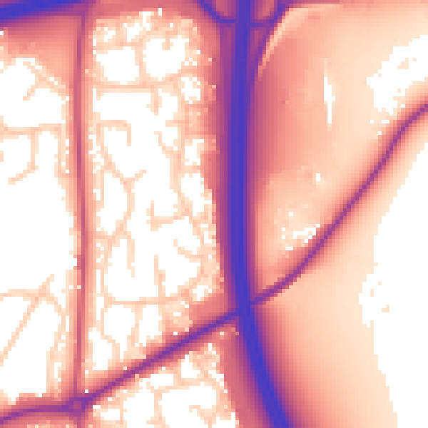Daytime road noise heatmap for RH10 3UZ