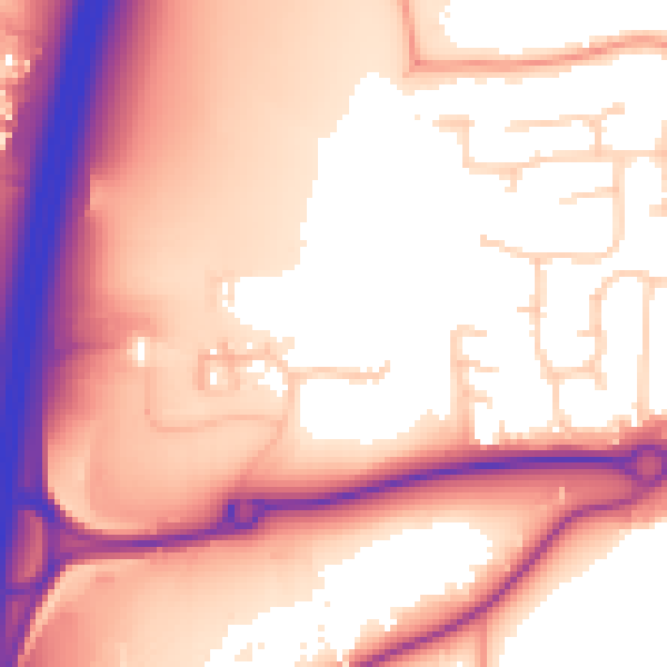 Daytime road noise heatmap for RH10 3WJ