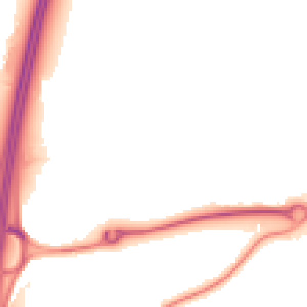 Night-time road noise heatmap for RH10 3WJ