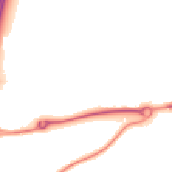 Night-time road noise heatmap for RH10 3XP