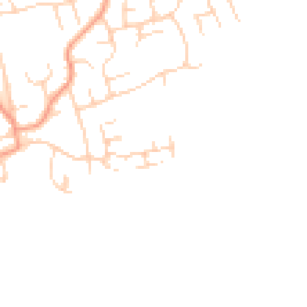 Daytime road noise heatmap for RH10 4AL