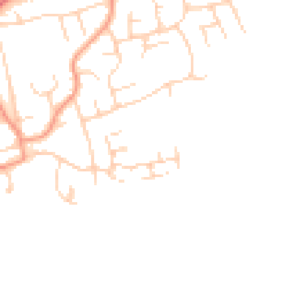 Daytime road noise heatmap for RH10 4AT