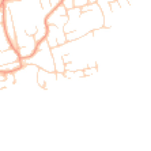 Daytime road noise heatmap for RH10 4AU