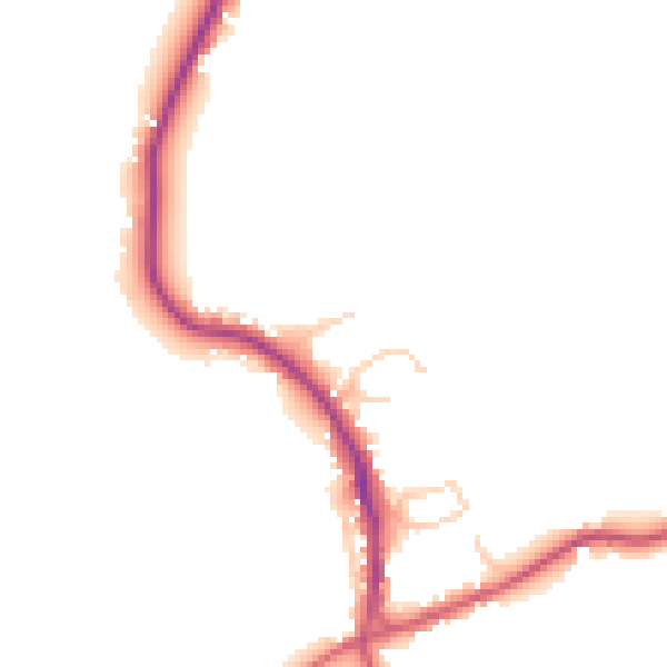 Daytime road noise heatmap for RH10 4NR
