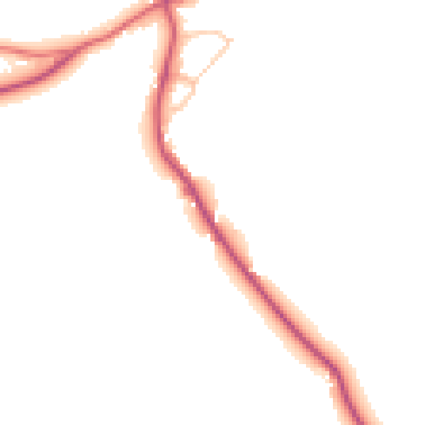 Daytime road noise heatmap for RH10 4PP