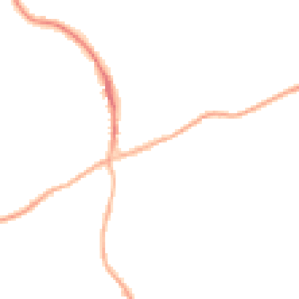 Night-time road noise heatmap for RH10 4PU