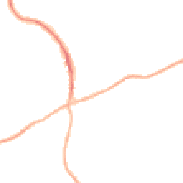 Night-time road noise heatmap for RH10 4PX