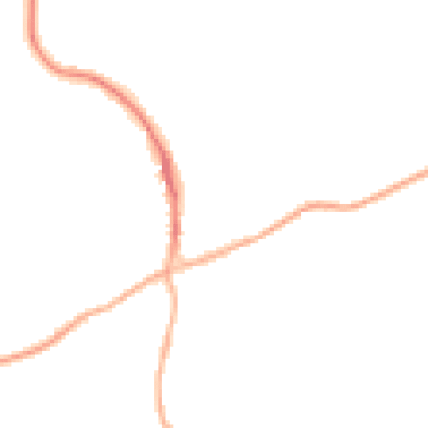 Night-time road noise heatmap for RH10 4RE