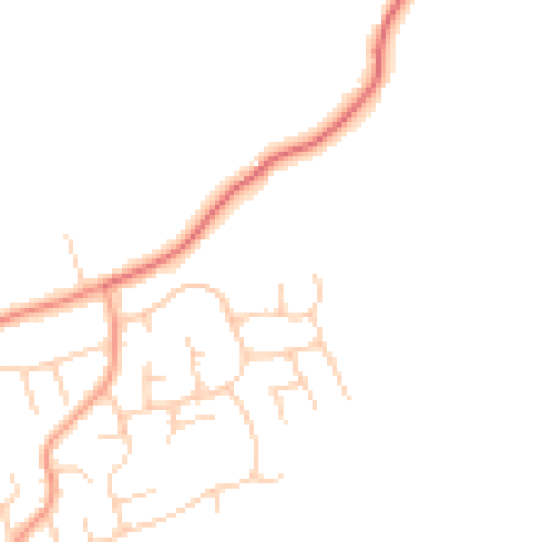 Daytime road noise heatmap for RH10 4XS