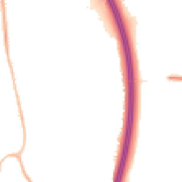 Night-time road noise heatmap for RH10 7FQ