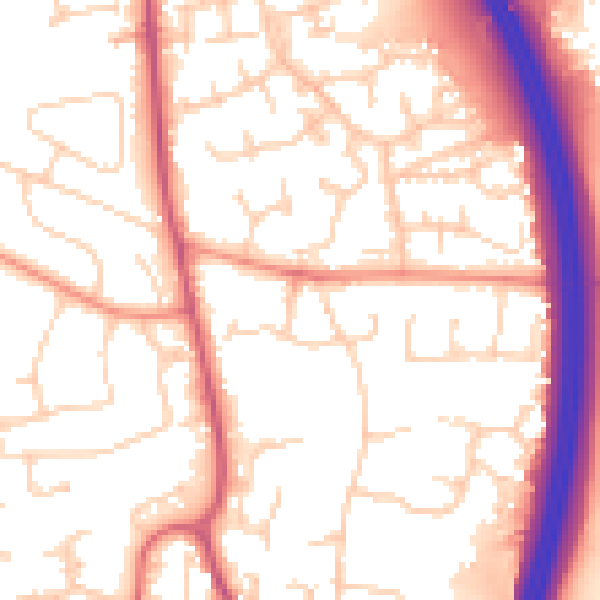 Daytime road noise heatmap for RH10 7FS