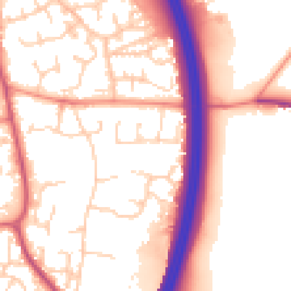 Daytime road noise heatmap for RH10 7GL