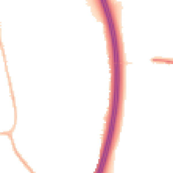 Night-time road noise heatmap for RH10 7GL