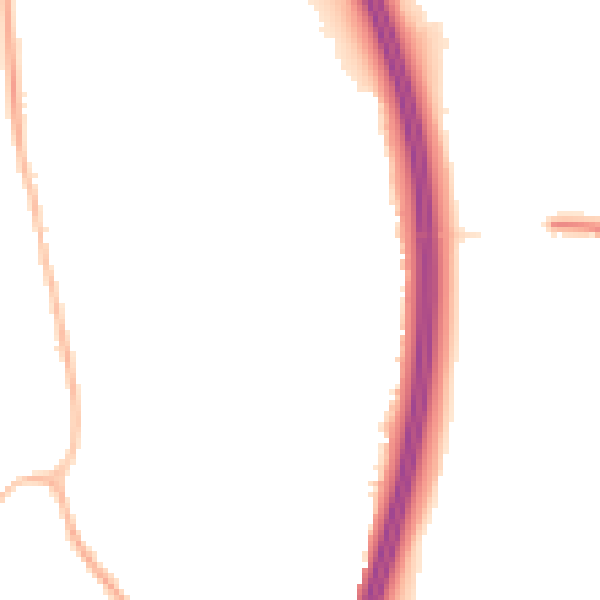 Night-time road noise heatmap for RH10 7GQ
