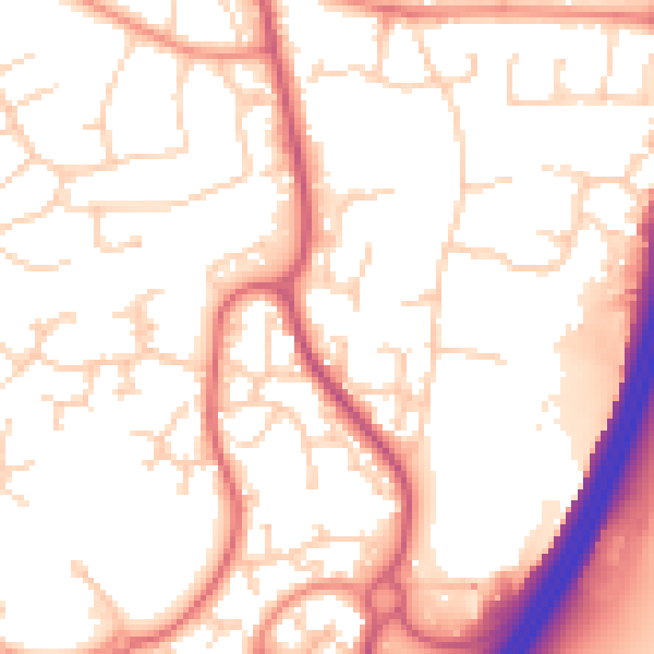 Daytime road noise heatmap for RH10 7GX
