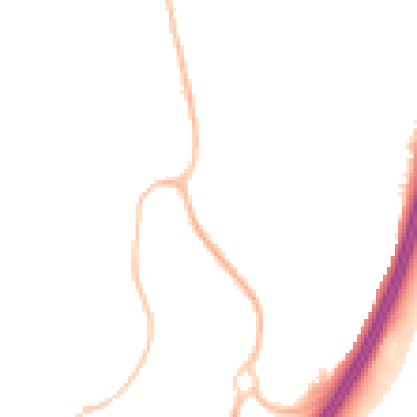 Night-time road noise heatmap for RH10 7GX