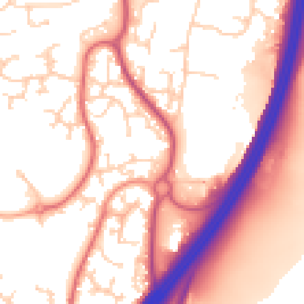Daytime road noise heatmap for RH10 7HE