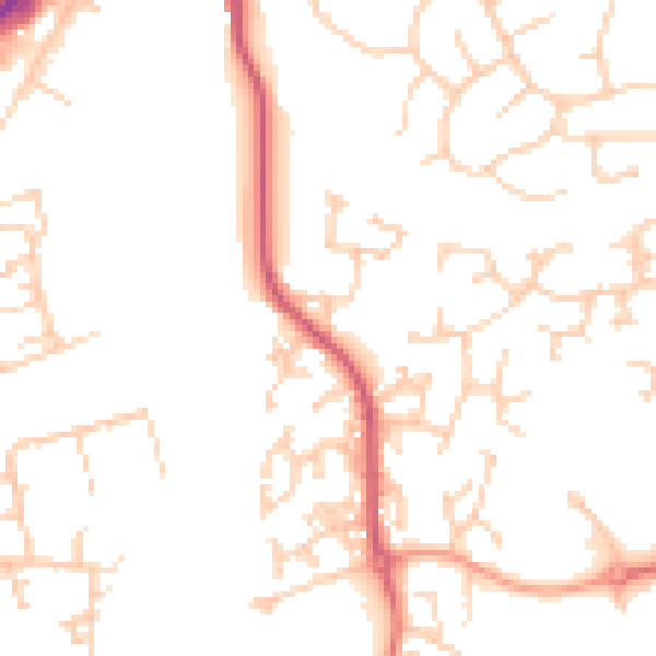 Daytime road noise heatmap for RH10 7NG