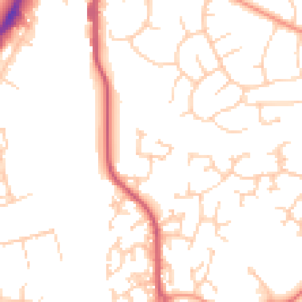 Daytime road noise heatmap for RH10 7NH