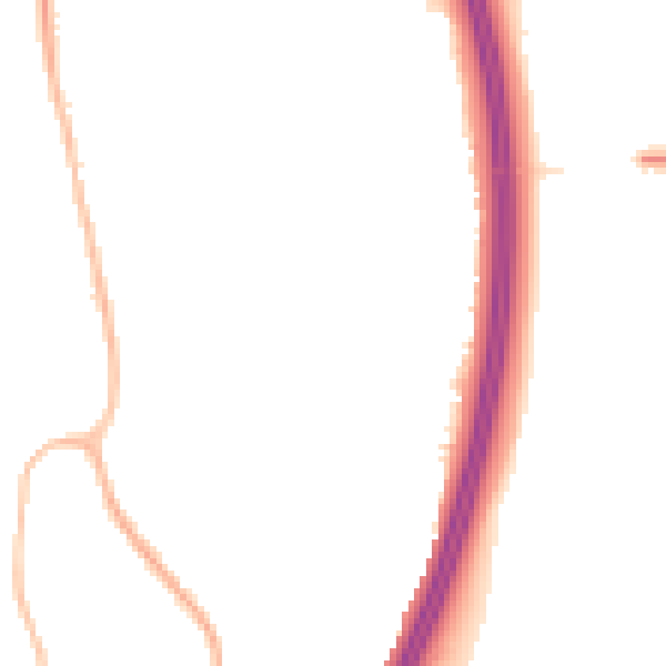 Night-time road noise heatmap for RH10 7QA