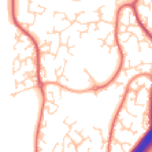 Daytime road noise heatmap for RH10 7QH
