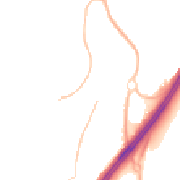 Night-time road noise heatmap for RH10 7QY