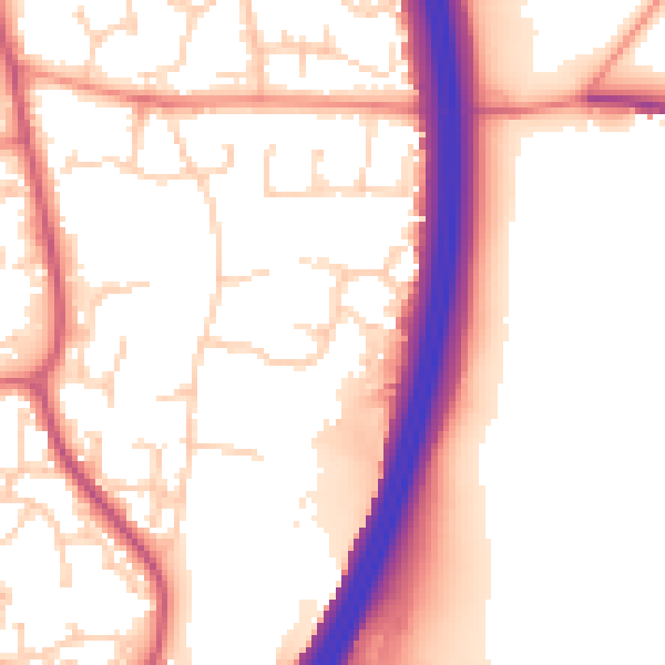 Daytime road noise heatmap for RH10 7SA