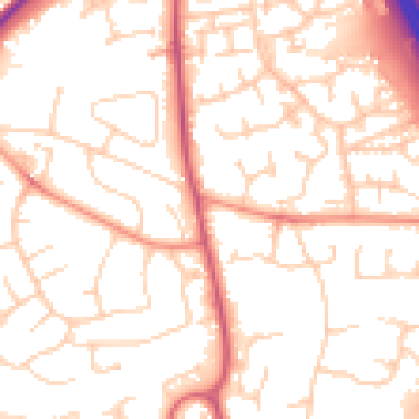 Daytime road noise heatmap for RH10 7US