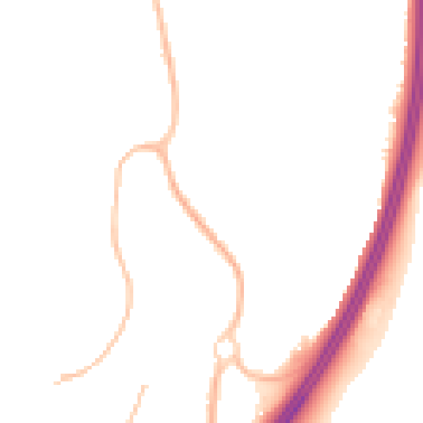 Night-time road noise heatmap for RH10 7WA