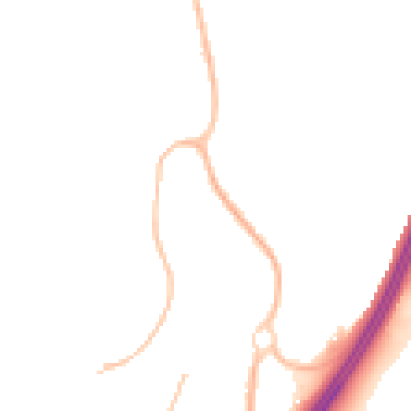 Night-time road noise heatmap for RH10 7WJ