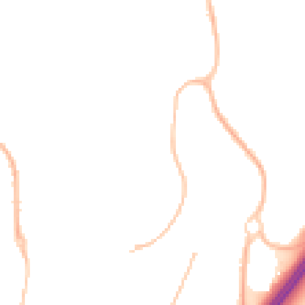 Night-time road noise heatmap for RH10 7WS