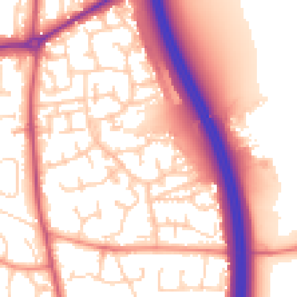 Daytime road noise heatmap for RH10 7XG