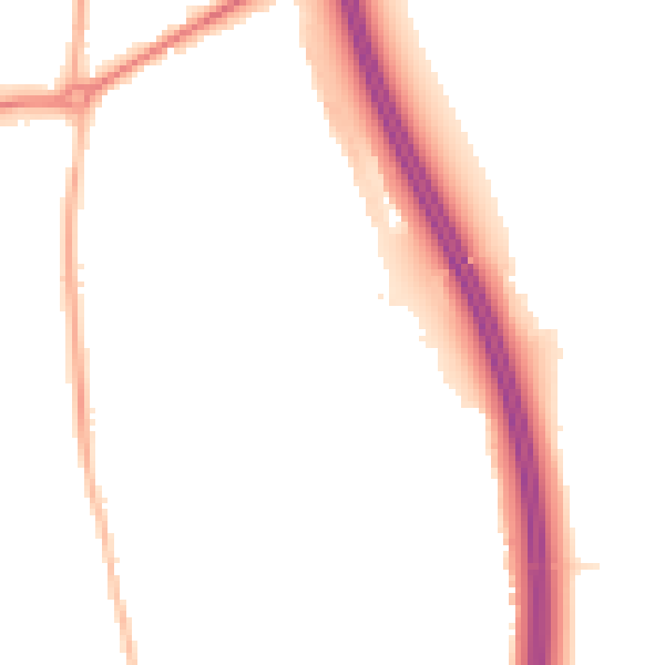 Night-time road noise heatmap for RH10 7XG