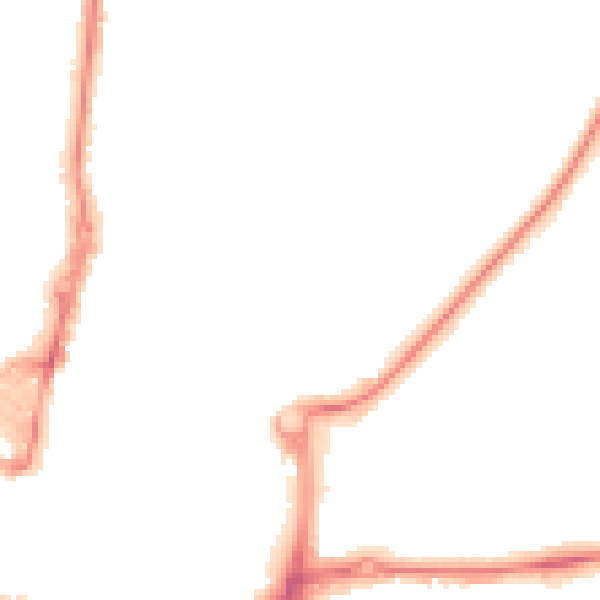 Night-time road noise heatmap for RH10 8BW