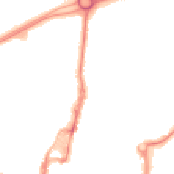 Night-time road noise heatmap for RH10 8FG