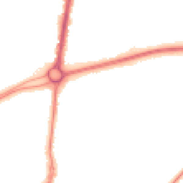Night-time road noise heatmap for RH10 8HL