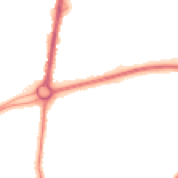 Night-time road noise heatmap for RH10 8HW