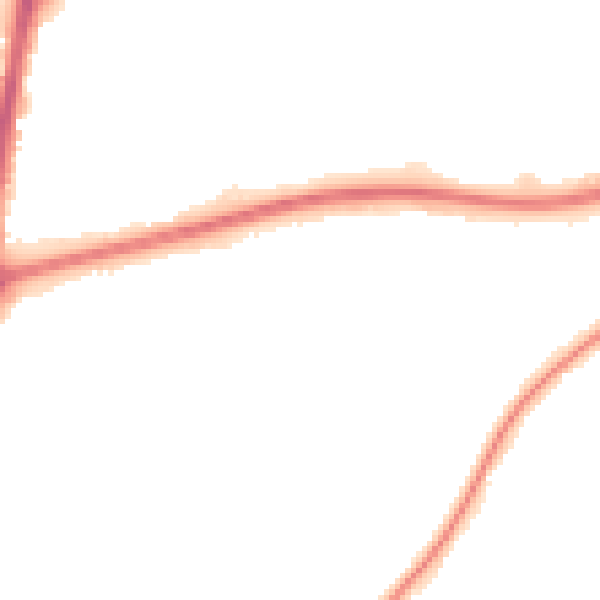 Night-time road noise heatmap for RH10 8JR