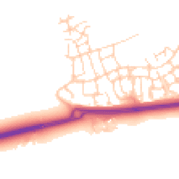 Daytime road noise heatmap for RH12 0AB