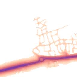 Daytime road noise heatmap for RH12 0AF