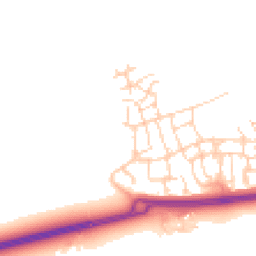 Daytime road noise heatmap for RH12 0AL