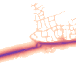 Daytime road noise heatmap for RH12 0AQ