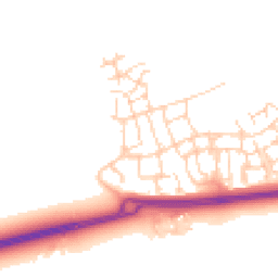 Daytime road noise heatmap for RH12 0AS