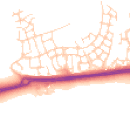Daytime road noise heatmap for RH12 0BA