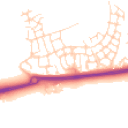 Daytime road noise heatmap for RH12 0BB