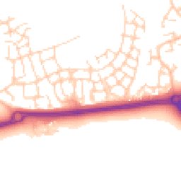 Daytime road noise heatmap for RH12 0BD