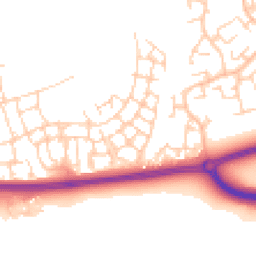 Daytime road noise heatmap for RH12 0BE