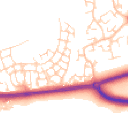 Daytime road noise heatmap for RH12 0BJ