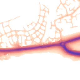 Daytime road noise heatmap for RH12 0BN