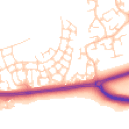 Daytime road noise heatmap for RH12 0BP